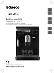 Philips Saeco Moltio HD8767 Guide D'instructions Rapide