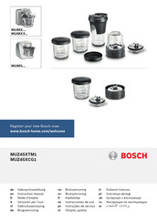 Bosch MUMXX Série Mode D'emploi