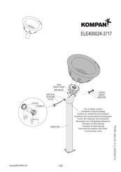 KOMPAN ELE400024-3717 Instructions De Montage