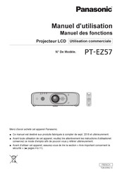 Panasonic PT-EW650L Manuel D'utilisation