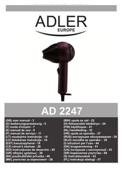 Adler europe AD 2247 Mode D'emploi