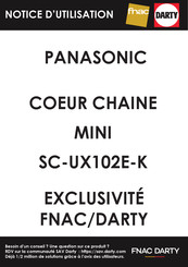 Panasonic SC-UX102E-K Mode D'emploi