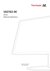 ViewSonic VA2762-4K Manuel Utilisateur