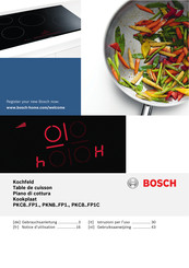 Bosch PKC8 FP1C Série Notice D'utilisation