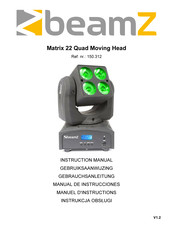 Beamz Matrix 22 Quad Moving Head Manuel D'instructions