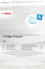 Bosch KGE49EICP Notice D'utilisation