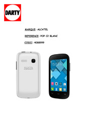 Alcatel onetouch POP C2 Guide De Démarrage Rapide