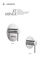 newform XT MINI-X 4270E Instructions De Montage