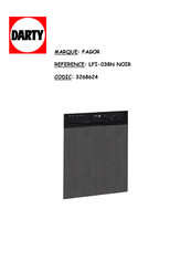 Fagor LFI-038N Notice D'instructions Pour L'installation Et L'utilisation