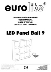EuroLite LED Panel Ball 9 Mode D'emploi