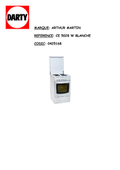 Electrolux ARTHUR MARTIN CE 5028 Notice D'utilisation