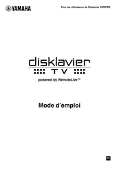 Yamaha Disklavier ENSPIRE Mode D'emploi