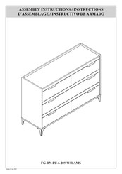 Galano LAURY 6 FG-RN-PU-6-289-WH-AMS Instructions D'assemblage