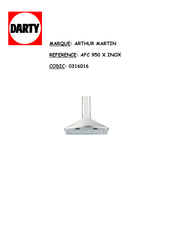 Electrolux ARTHUR MARTIN AFC950 Notice D'utilisation