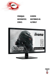 Iiyama G-Master GE2788HS-B1 Mode D'emploi