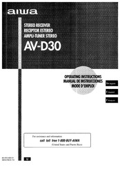 Aiwa AV-D30 Mode D'emploi