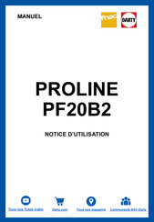 Proline PF20B2 Manuel D'utilisation