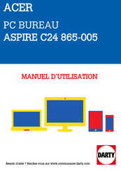 Acer ASPIRE C24 865-005 Manuel D'utilisation