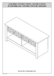 Galano Heron FG-IY-PU-19-865-KO-USA Instructions D'assemblage