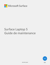 Microsoft Surface Laptop 5 Guide De Maintenance