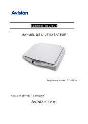 Avision DT-0603H Manuel De L'utilisateur
