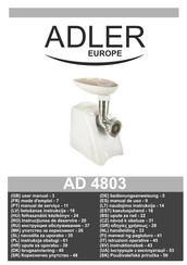 Adler europe AD 4803 Mode D'emploi