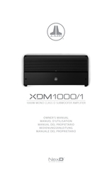JL Audio XDM1000/1 Manuel D'utilisation