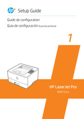 HP LaserJet Pro 4001dwe Guide De Configuration