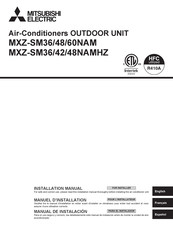 Mitsubishi Electric MXZ-SM48NAM Manuel D'installation