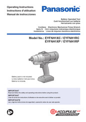 Panasonic EYFNH1RP Instructions D'utilisation