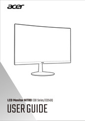 Acer NITRO ED240Q Guide De Démarrage Rapide