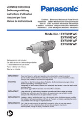 Panasonic EYFMH2WP Instructions D'utilisation