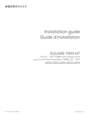 aquabrass S3095 Guide D'installation