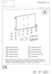 Pressalit RT745 Notice De Montage
