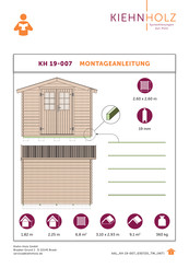 Kiehn-Holz KH 19-007 Instructions De Montage