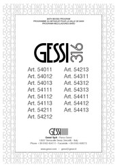 Gessi 316 54012 Manuel D'installation