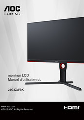 AOC GAMING 25G3ZM/BK Manuel D'utilisation