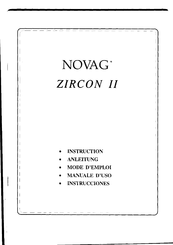 Novag ZIRCON II Mode D'emploi