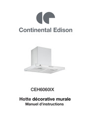 CONTINENTAL EDISON CEH606 IX Manuel D'instructions