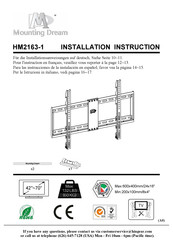 Mounting Dream HM2163-1 Instructions D'installation