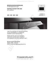 Kuppersbusch EEB6551.0 Instructions D'utilisation Et D'installation