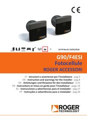 Roger Technology G90/F4ESI Instructions D'utilisation