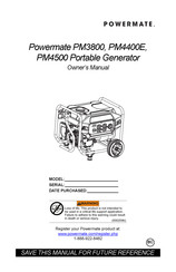 Powermate PM4500 Manuel Du Propriétaire