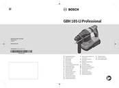 Bosch GBH 185-LI Professional Notice Originale