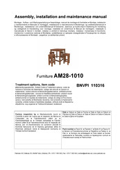 Palmako Aron AM28-1010 Assemblage, Manuel De Montage Et D'entretien