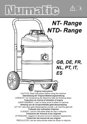 Numatic NTD-Range Traduction Du Manuel D'utilisation D'origine