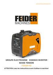 FEIDER Machines FG3300i-A2 Instructions Originales