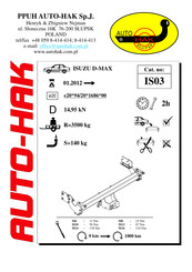 AUTO-HAK IS03 Instructions De Montage