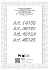 Gessi Venti20 14153 Instructions De Montage