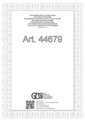 Gessi 30651 Instructions De Montage